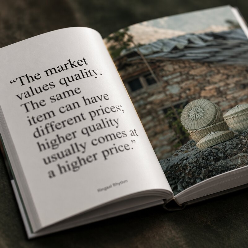 On what the market pays for quality.